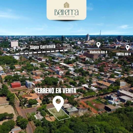 Terreno de 1.029 m² à venda em Ciudad del Este